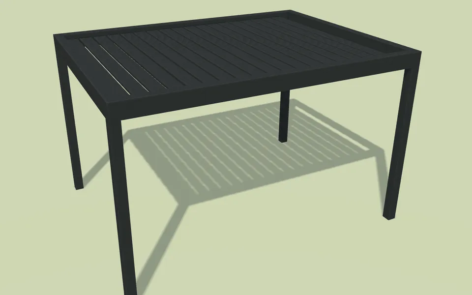 Pergola bioclimatique modélisée en 3D dans le configurateur Bon pour travaux
